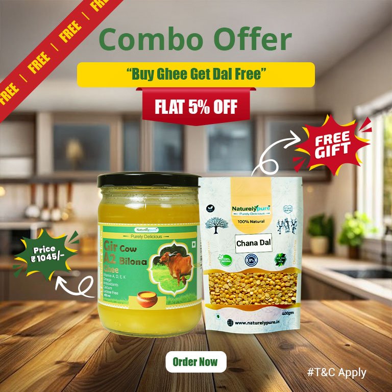Buy Gir Cow Ghee (450 ml) | Get 1 Pulse FREE