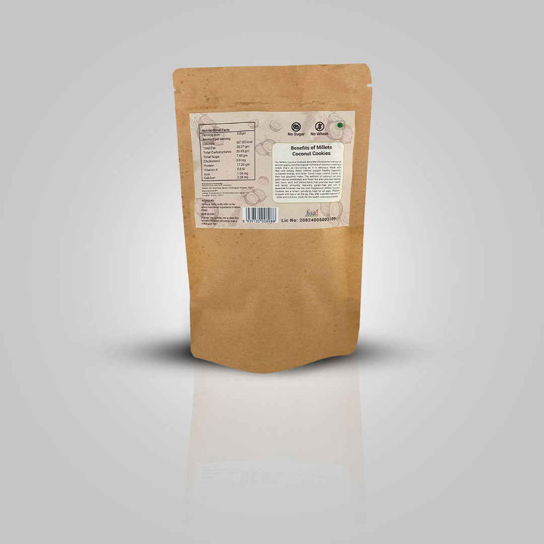 Millet Cookie - Coconut flavor-(225gm) | NaturelyPure