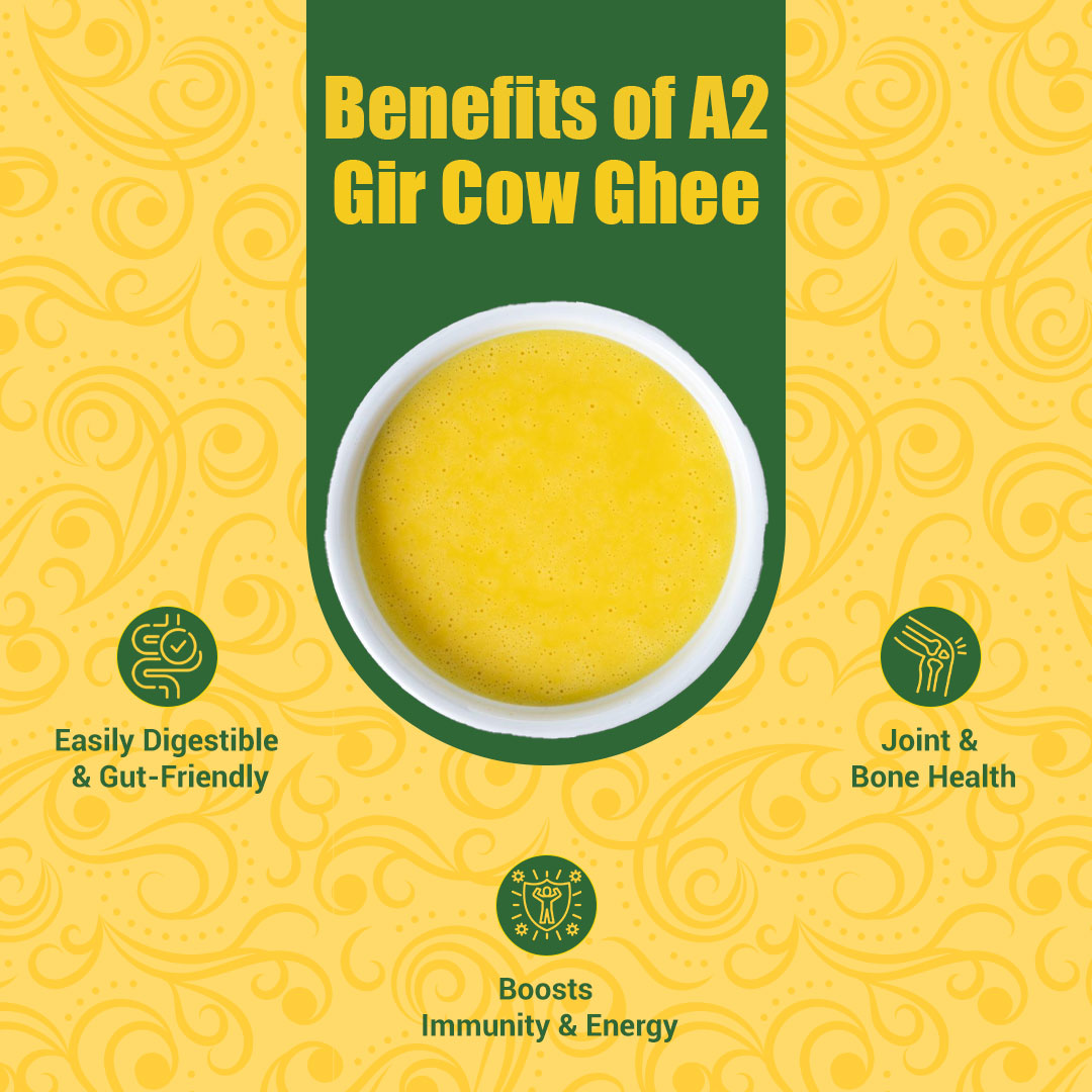 A2 Gir Cow Ghee - (450ml) | NaturelyPure
