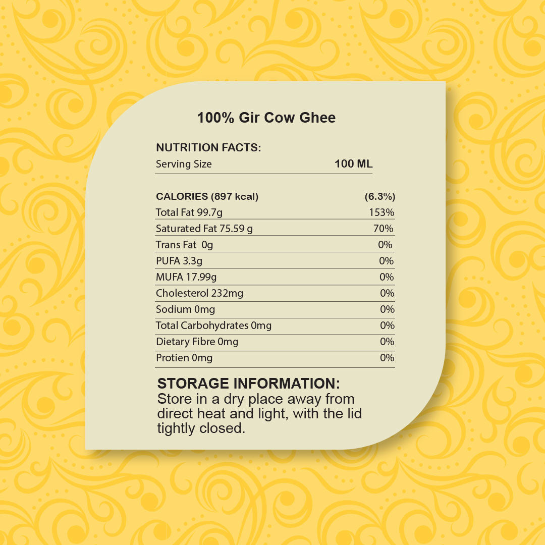 A2 Gir Cow Ghee - (0.5L) | NaturelyPure