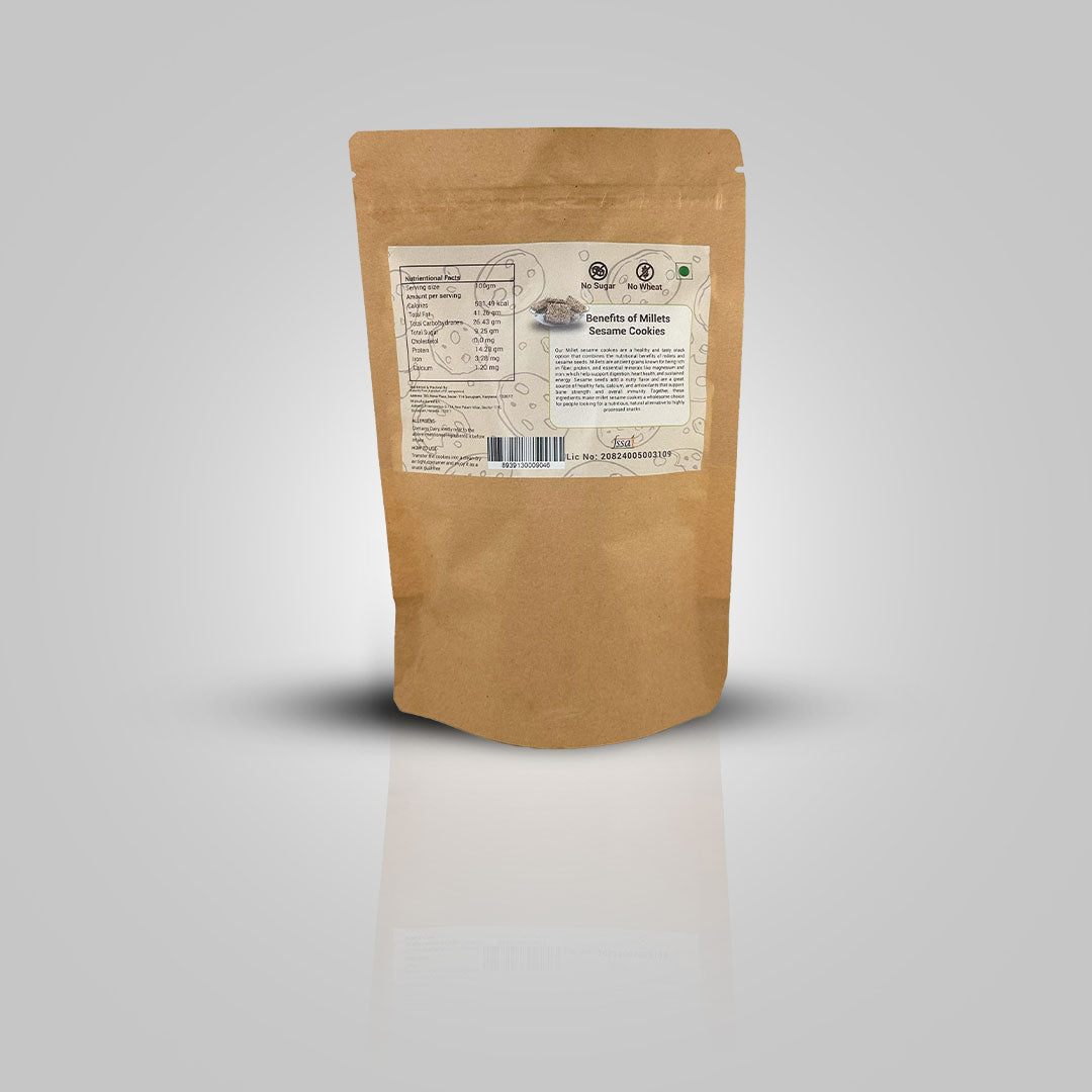Millet Cookie - Sesame flavor-(225gm) | NaturelyPure