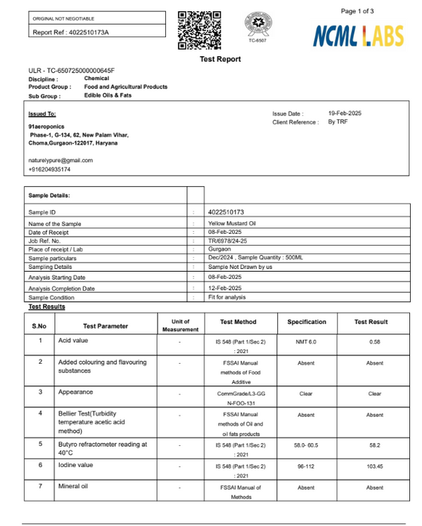 Lab Test Report