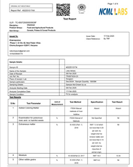 Lab Report for Pulses & Millets