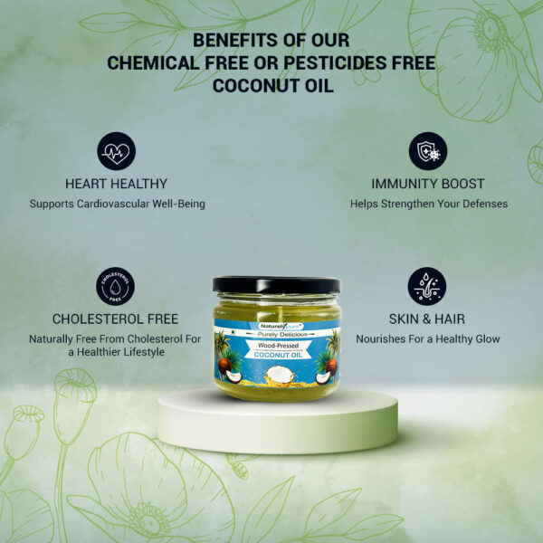 Second image of Wood- Press Coconut Oil- (250g)