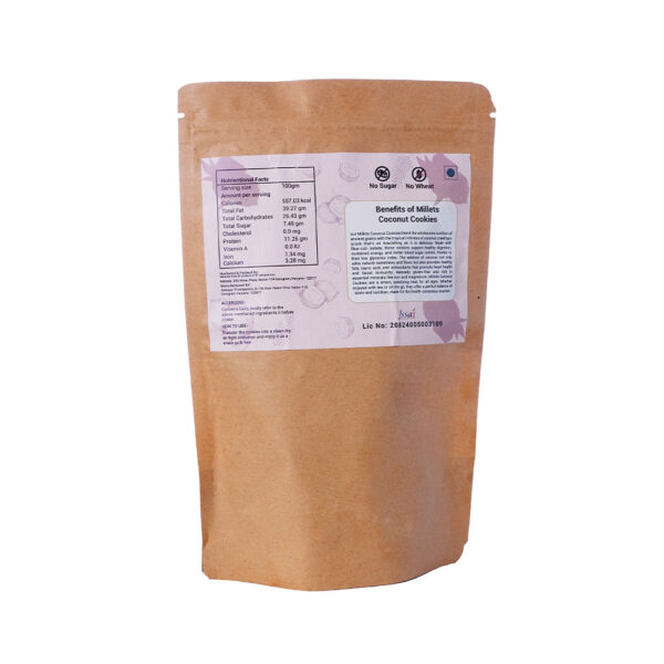 Second image of Millet Cookie - Coconut flavor-(225gm)